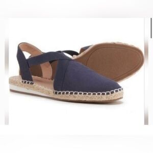 Lucky Brand Rifka Navy Slingback Espadrilles